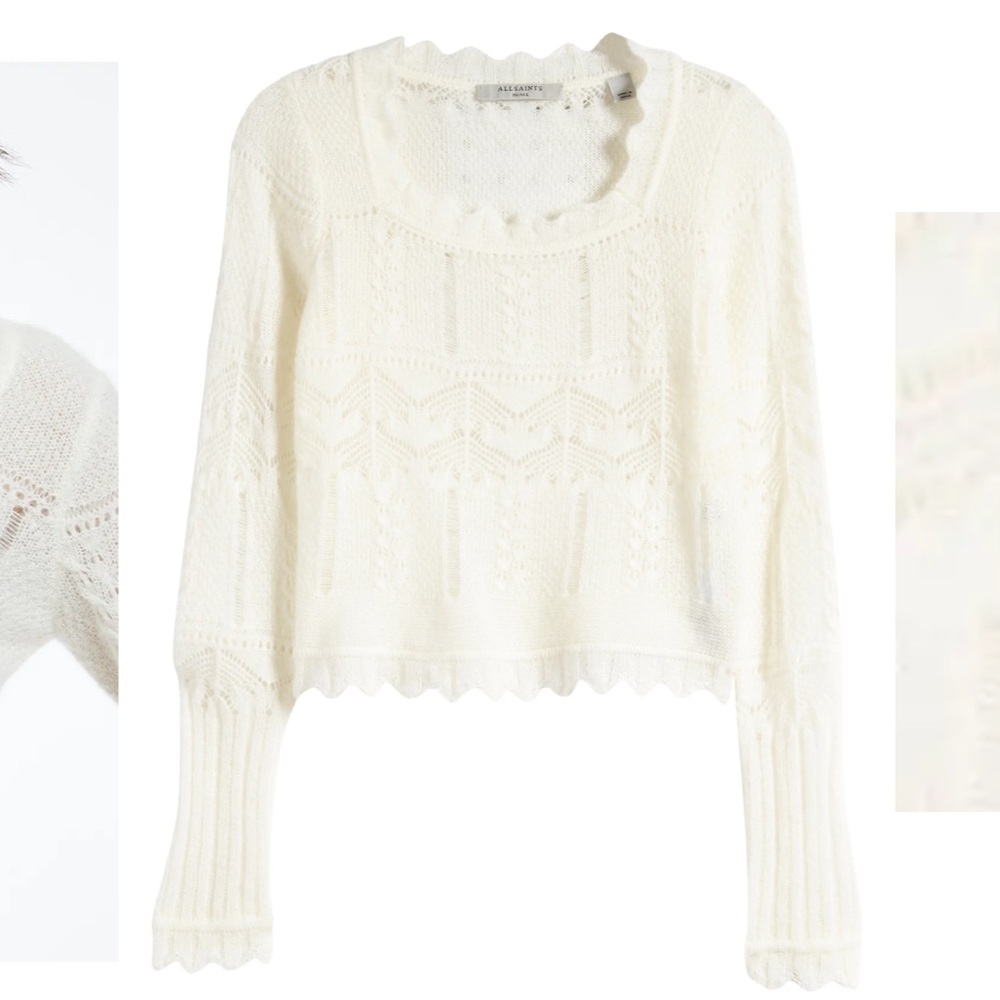 ALLSAINTS Vanessa Sweater in Chalk White XS